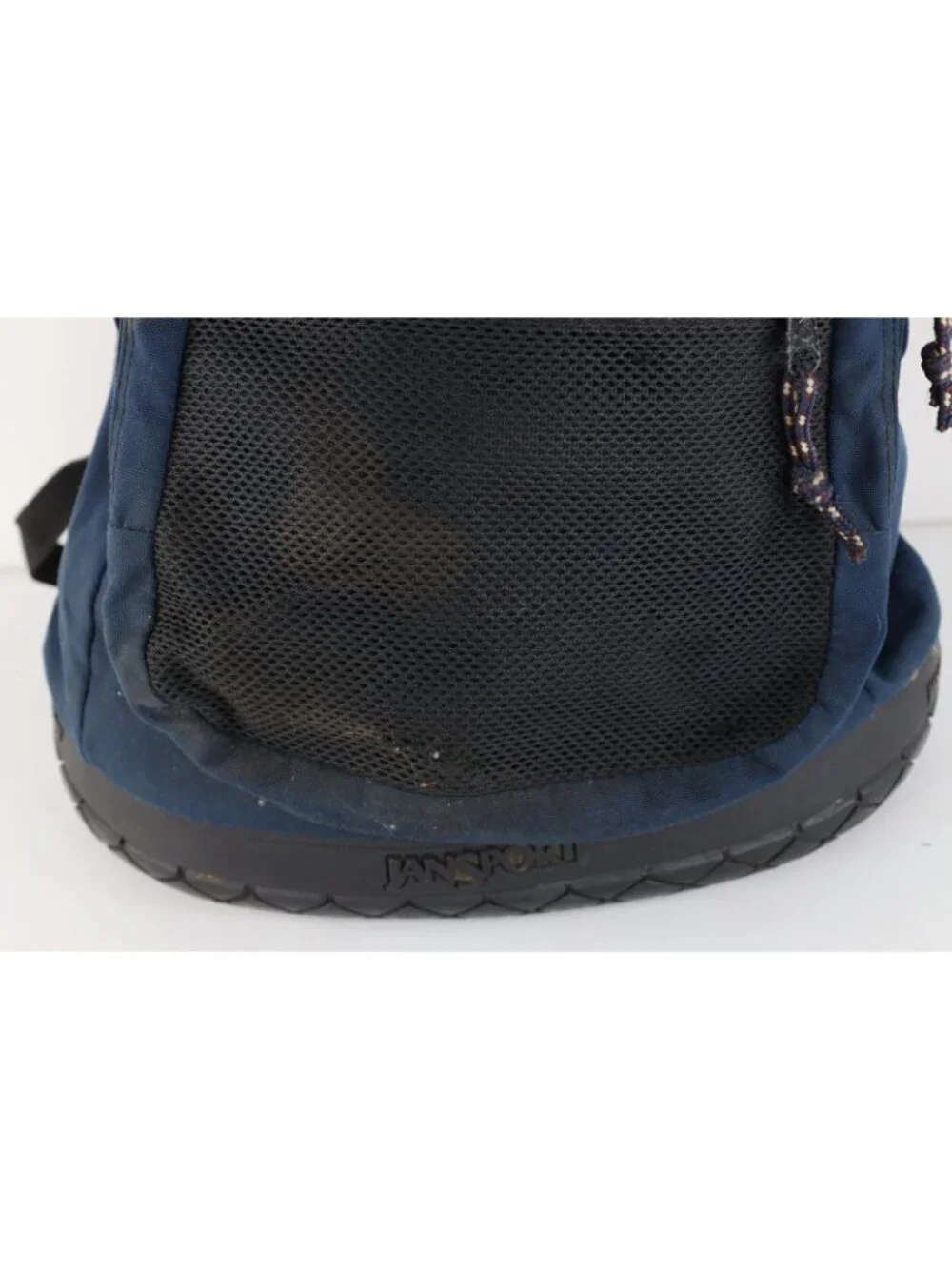 Vintage 90s JanSport Distressed Spell Out Rubber Tire Bottom Backpack Book Bag
